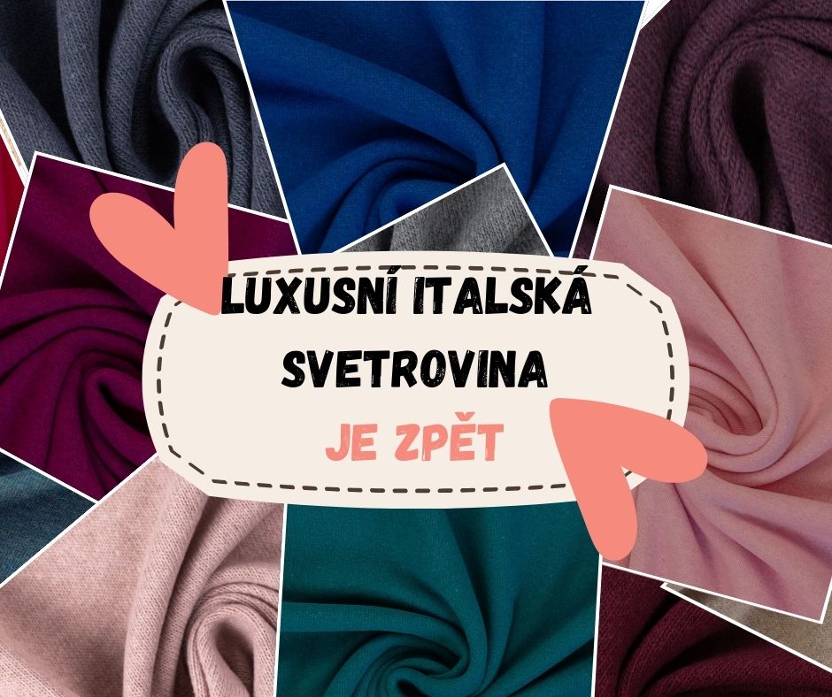 Italská svetrovina – miláček švadlenek je zpět!