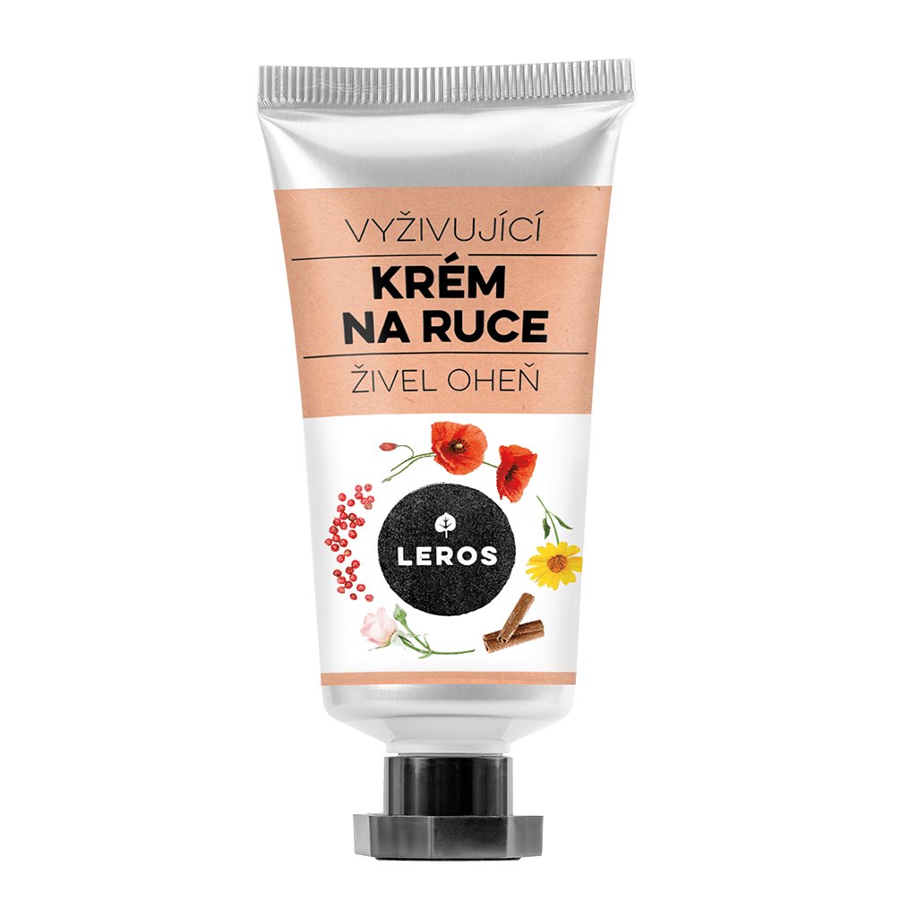 LEROS Krém na ruce BIO - Živel oheň 30 ml - hutnější textura, vůně skořice