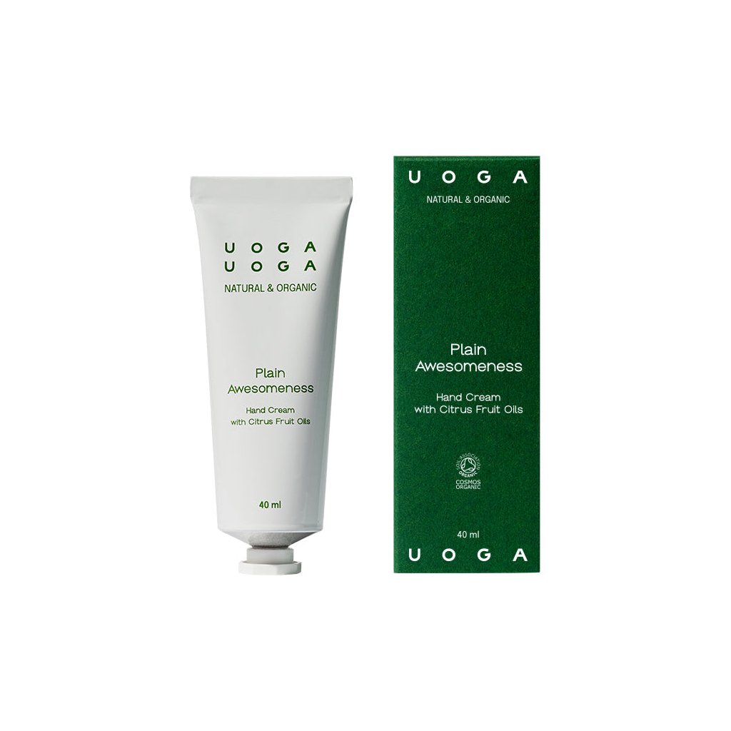 Uoga Uoga Hydratační krém na ruce Plain Awesomeness BIO (40 ml) - se svěží citrusovou vůní