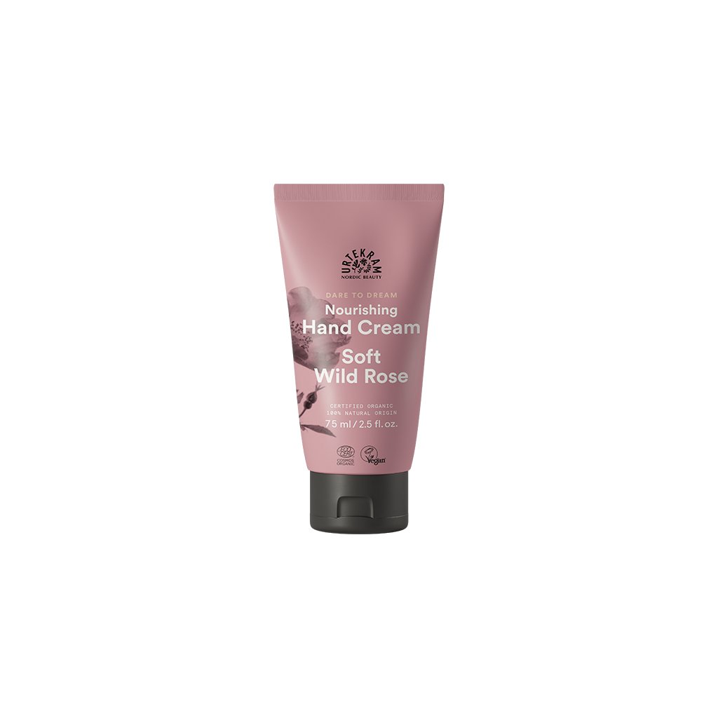 Urtekram Krém na ruce s šípkovou růží BIO (75 ml) - vyživuje, hydratuje a regeneruje pokožku