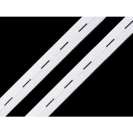 Pruženka dírková šíře 15-17 mm (Varianta 1 bílá, Balení 30 m)