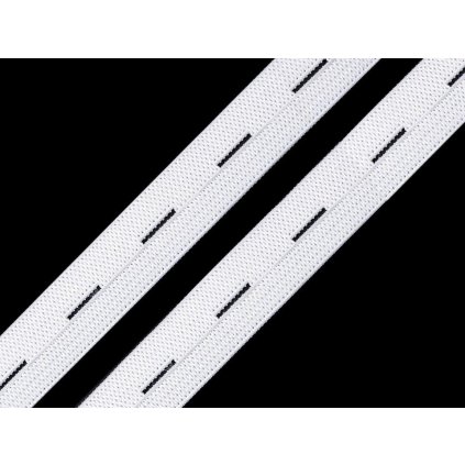 Pruženka dírková šíře 20 mm (Varianta 1 bílá, Balení 30 m)