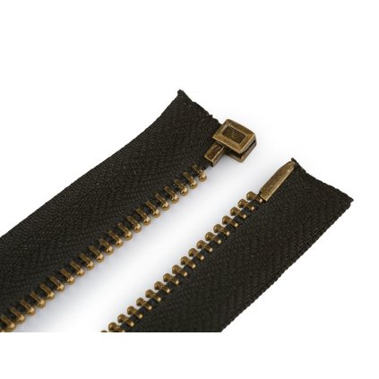 Sada spodních koncovek na opravu spirálového a kovového zipu (Varianta staromosaz, Balení 20 sada)