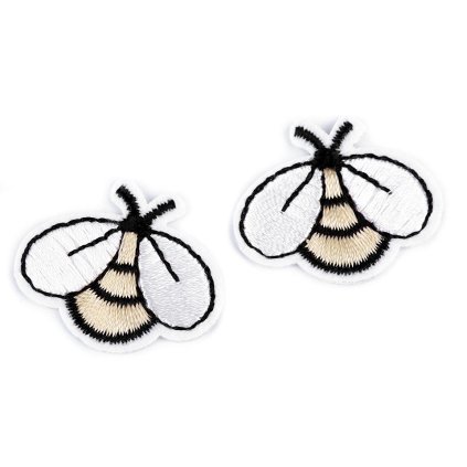 Nažehlovačka včela (Varianta 1 krémová, Balení 10 ks)