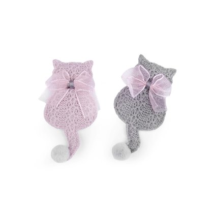 Aplikace / nášivka kočka (Varianta 1 pudrová, Balení 1 ks)