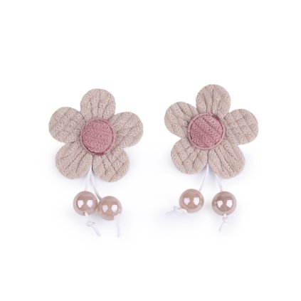 Aplikace / nášivka květ, křídla (Varianta 3 šedá světlá křídlo, Balení 10 ks)