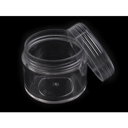 Plastová dóza 3,2x3,8 cm šroubovací (Varianta transparent, Balení 12 ks)