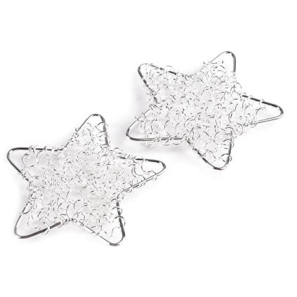 Hvězda z drátu Ø50 mm (Varianta 4 černá, Balení 2 ks)