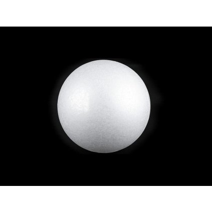 Koule Ø7,5 cm polystyren (Varianta bílá, Balení 10 ks)