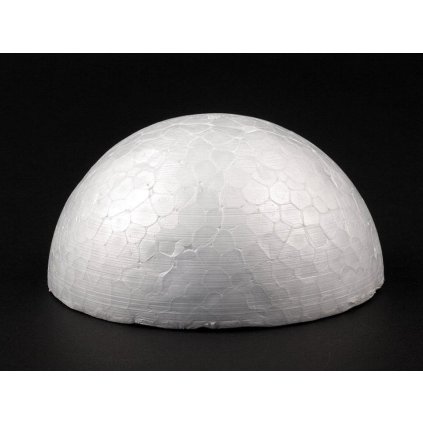Polokoule Ø13 cm polystyren (Varianta 1 bílá, Balení 1 ks)