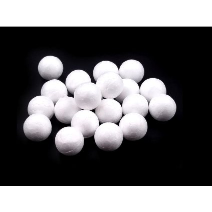 Koule Ø1,5 cm polystyren (Varianta bílá, Balení 100 ks)