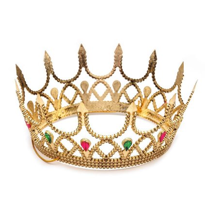 Královská koruna karnevalová královna (Varianta 4 stříbrná, Balení 1 ks)