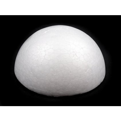 Polokoule Ø9,5 cm polystyren (Varianta bílá, Balení 10 ks)