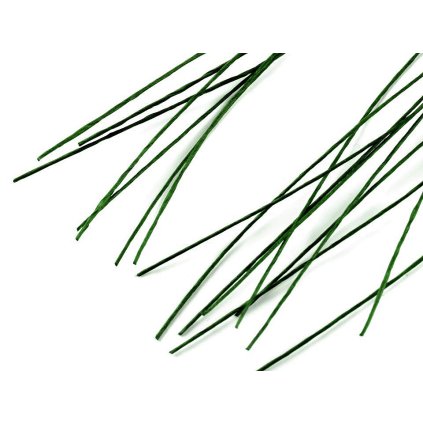 Floristický drát Ø0,7 mm, délka 40 cm (Varianta 1 (Ø0,7 mm) zelené kapradí, Balení 20 ks)