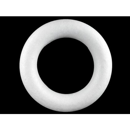 Věnec Ø35 cm polystyren seříznutý (Varianta 2 (35 cm) bílá, Balení 1 ks)
