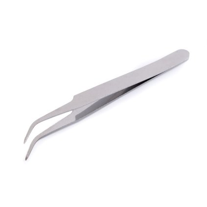 Kovová pinzeta délka 11,5 cm zahnutá
