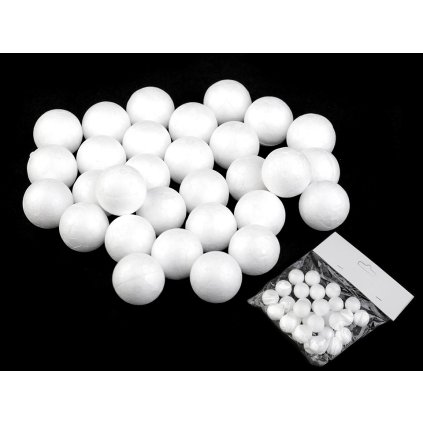 Polystyrenové kuličky Ø2 cm (Varianta bílá, Balení 1 sáček)