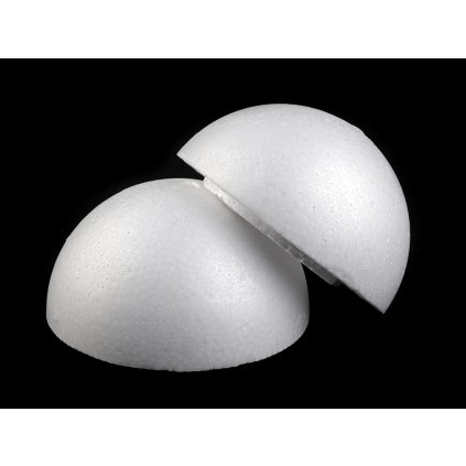 Polystyrenová koule dvoudílná dutá Ø14,5 cm (Varianta bílá, Balení 1 ks)