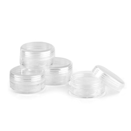 Plastová dóza 4x2,1 cm šroubovací (Varianta transparent, Balení 4 ks)