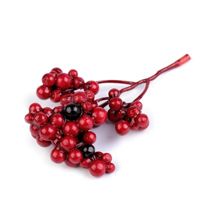 Umělá jeřabina trs (Varianta červená karmínová, Balení 2 svaz.)