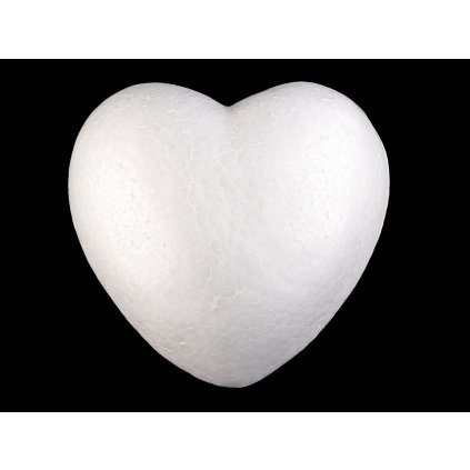 Srdce Ø15 cm polystyren (Varianta bílá, Balení 1 ks)