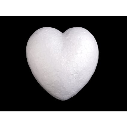 Srdce Ø8 cm polystyren (Varianta bílá, Balení 20 ks)
