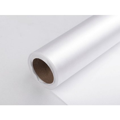 Satén jednostranný šíře 36 cm (Varianta 01 bílá, Balení 9 m)