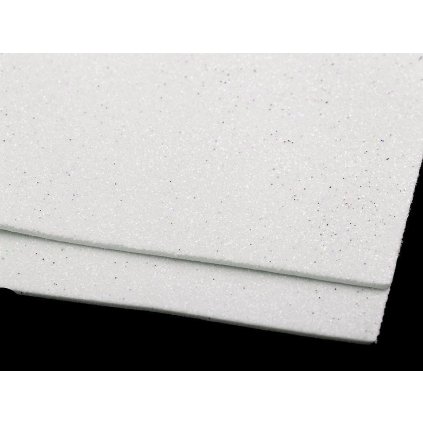 Pěnová guma Moosgummi s glitry 20x30 cm