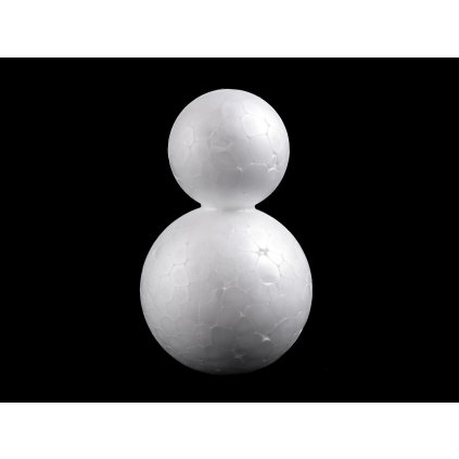 Sněhulák 4,5x7,5 cm polystyren (Varianta bílá, Balení 4 ks)