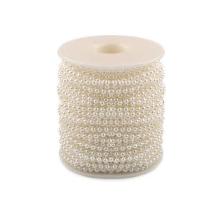 Perlový řetěz Ø3 mm (Varianta 1 Off White, Balení 25 m)