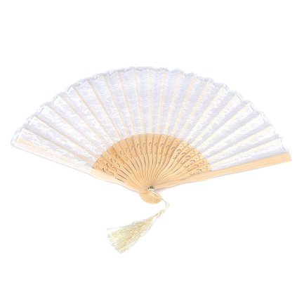 Vějíř krajkový (Varianta 3 černá, Balení 1 ks)