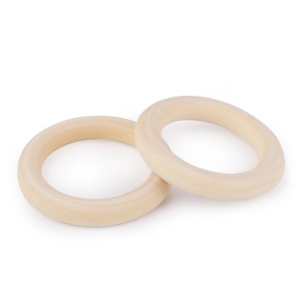 Dřevěný kroužek vnější Ø60 mm (Varianta přírodní sv., Balení 5 ks)