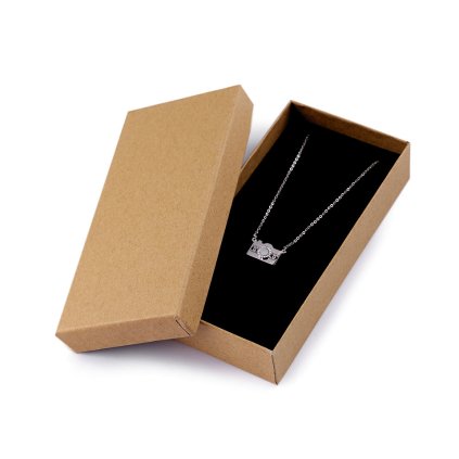 Krabička na šperky 7x14 cm (Varianta hnědá přírodní, Balení 1 ks)