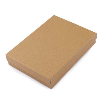 Krabička na šperky 12x16 cm (Varianta hnědá přírodní, Balení 6 ks)