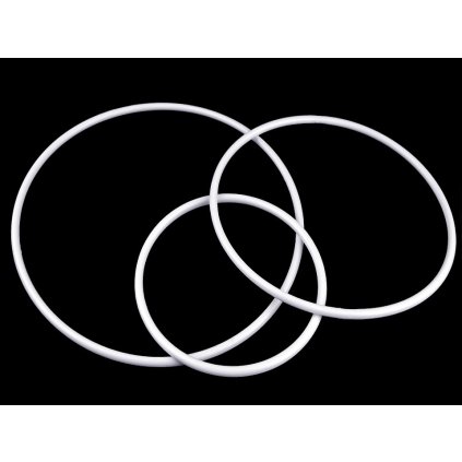 Plastový kruh sada 3 ks (Varianta bílá, Balení 1 sada)