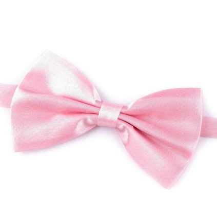 Saténový párty motýlek jednobarevný (Varianta 1 růžová sv., Balení 1 ks)