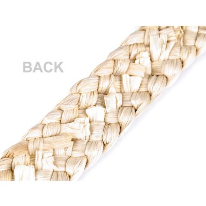 Splétané kukuřičné šustí / popruh šíře 30-35 mm (Varianta přírodní, Balení 1 m)