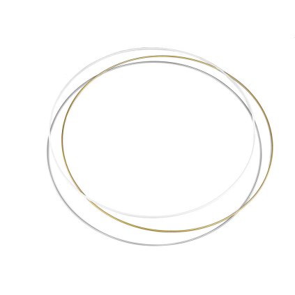 Kovový kruh Ø60 cm lakovaný (Varianta 1 bílá, Balení 1 ks)