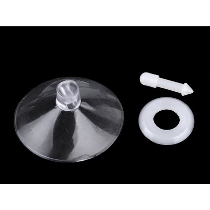 Přísavka k uchycení dekorací s pojistkou Ø40 mm (Varianta transparent, Balení 5 sada)