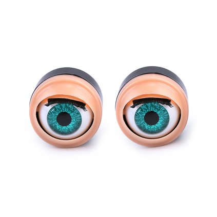 Mrkací oči Ø17 mm (Varianta zelenomodrá tm., Balení 4 ks)