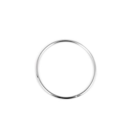Kovový kruh Ø8 cm lakovaný (Varianta nikl, Balení 1 ks)