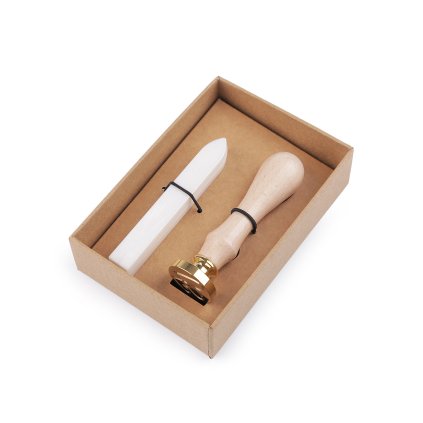 Pečetní sada srdce a vosk (Varianta bílá srdce, Balení 1 sada)