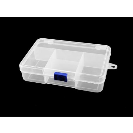 Plastový box / zásobník 3,3x9,5x14,5 cm (Varianta 1 transparent, Balení 1 ks)