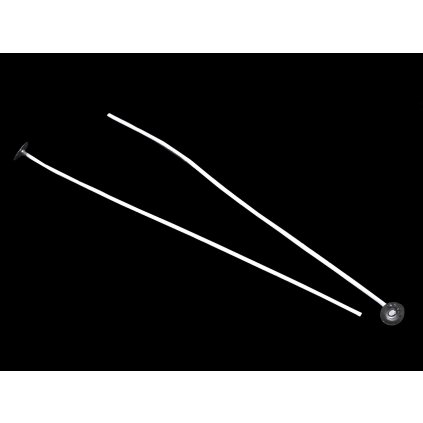 Knot na svíčky s plíškem 20 cm (Varianta bílá, Balení 10 ks)