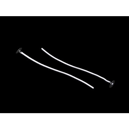 Knot na svíčky s plíškem 13,4 cm (Varianta bílá, Balení 10 ks)