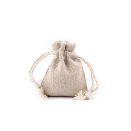 Dárkový pytlík 6x8 cm lněný (Varianta 1 režná světlá, Balení 1 ks)