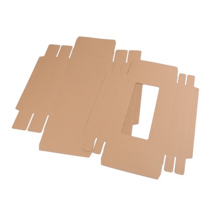 Papírová krabice s průhledem (Varianta 1 bílá, Balení 1 ks)