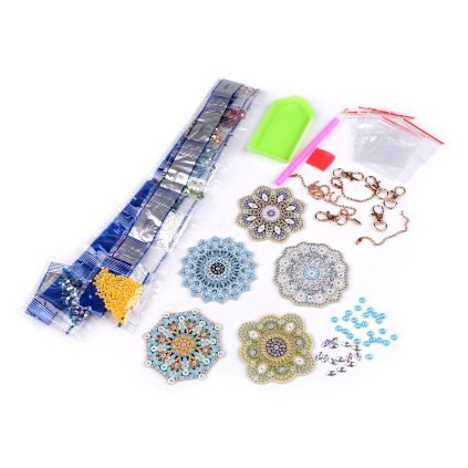 Kreativní sada diamantové malování, přívěsky mandaly (Varianta viz foto, Balení 1 sada)