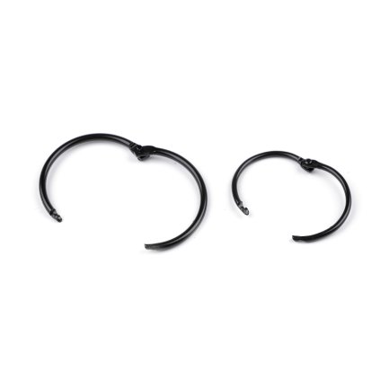 Rozpojovací / knihařský kroužek (Varianta 1 (Ø30 mm) černý lak, Balení 5 ks)