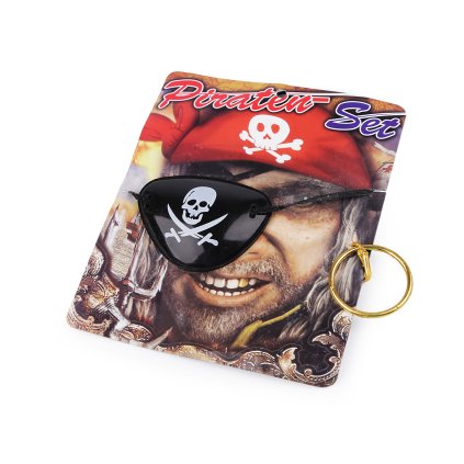 Karnevalová sada - pirát (Varianta 1 červená, Balení 1 sada)